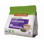 Ethiquable paquet de 18 dosettes de caf honduras bio et quitable - intensit 6 - compatible senseo