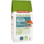 Ethiquable paquet de 25 carrs dgustation de chocolat noir napolitains haiti 72% prou 65% bio et quitable ...