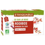 Ethiquable th� infusion rooibos bio et �quitable d'afrique de sud - bo�te de 20 sachets fra�cheur