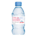 Evian eau minrale naturelle - eau plate - lot 24 bouteilles 33 cl