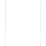Exacompta 2000 feuil. de listing blanc 240x11 4 / 6'' 1pli microperf. 4 c�t�s bandes caroll d�tachables ...