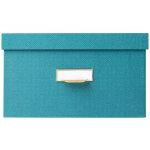 Exacompta lot de 3 bo�tes de rangement officebyme - bleu canard