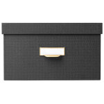Exacompta lot de 3 bo�tes de rangement officebyme - noir