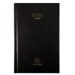 Exacompta agenda de bureau carr� travers 13, 5 x 21 cm journalier janvier � d�cembre 2026 - noir