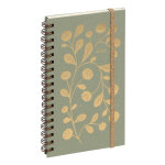 Exacompta agenda de poche espace 16s spiral� v�g�tal 9 x 16 cm semainier janvier � d�cembre 2026 - vert ...