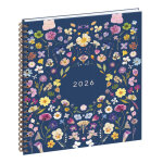 Exacompta agenda semainier recycl eurotime 22s chemin des marettes - 18, 5 x 22, 5 cm - bleu - 2026