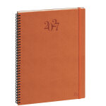 Exacompta agenda semainier swan � spirales visuel w - 15 x 21 cm - orange - 2027