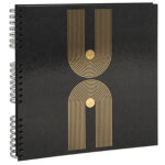 Album photo � spirale graphik, 320 x 320 mm, noir