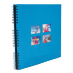 Album photos � spirales milano 320 x 320 mm, noir