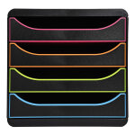 Exacompta big box black office - module de classement 4 tiroirs pour documents a4 + - noir / façades ... Exacompta big box black office - module de classement 4 tiroirs pour documents a4 + - noir / façades ...