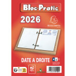 Exacompta bloc éphéméride - date à droite - 2026 Exacompta bloc éphéméride - date à droite - 2026