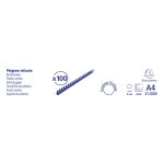 Exacompta boite 100 reliures spirales plastique 8mm - noir Exacompta boite 100 reliures spirales plastique 8mm - noir