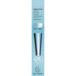 Exacompta boite 25 reliures spirales plastique 10mm - noir Exacompta boite 25 reliures spirales plastique 10mm - noir