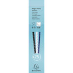 Exacompta boite 25 reliures spirales plastique 12mm - noir