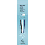 Exacompta boite 25 reliures spirales plastique 16mm - blanc Exacompta boite 25 reliures spirales plastique 16mm - blanc