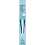 Exacompta boite 25 reliures spirales plastique 8mm - blanc Exacompta boite 25 reliures spirales plastique 8mm - blanc