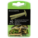 Exacompta boîte de 40 attaches parisiennes 30mm - or Exacompta boîte de 40 attaches parisiennes 30mm - or