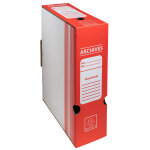 Exacompta boite archive dos 100mm carton ondul couleurs - 25x34cm - rouge