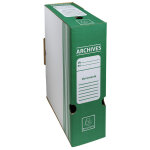 Exacompta boite archive dos 100mm carton ondul couleurs - 25x34cm - vert