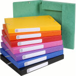 Exacompta bote de classement a4 cartobox - carte lustre 5 / 10e - dos 2, 5 cm - assorties - lot de ...