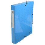 Exacompta bote de classement a4 iderama - carte lustre pellicule 7 / 10e - dos 4 cm - bleu