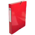 Exacompta bote de classement a4 iderama - carte lustre pellicule 7 / 10e - dos 4 cm - rouge