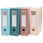 Exacompta bo�te de classement a4 skandi - polypro recycl� - dos 10 cm - assorties