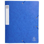 Exacompta boite de classement cartobox dos 25mm carte lustr�e - a4 - bleu