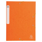 Exacompta boite de classement cartobox dos 25mm carte lustre - a4 - orange