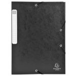 Exacompta boite de classement cartobox dos 40mm carte lustre - a4 - noir