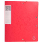 Exacompta boite de classement cartobox dos 60mm carte lustr�e - a4 - rouge