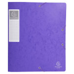 Exacompta boite de classement cartobox dos 60mm carte lustre - a4 - violet