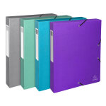 Exacompta boite de classement exabox dos 40mm carte enduite teksto - a4 - couleurs assorties Exacompta boite de classement exabox dos 40mm carte enduite teksto - a4 - couleurs assorties