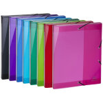 Exacompta bote de rangement a4en polypropylne 250 feuilles - 250x330mm - coloris assortis - lot ...