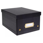 Exacompta bo�te de rangement � plat a5 + neodeco en carton - noir