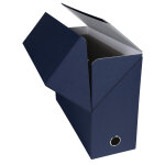Exacompta boite transfert dos 120 mm papier toilé - bleu foncé Exacompta boite transfert dos 120 mm papier toilé - bleu foncé