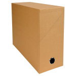 Exacompta boite transfert dos 120mm papier toilé - havane Exacompta boite transfert dos 120mm papier toilé - havane