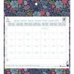 Exacompta calendrier mensuel mini labo format 27, 5 x 30, 5 cm - 1 mois par page - janvier � d�cembre ...