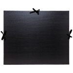Exacompta carton  dessin kraft noir vernis avec ruban 32x45 cm - pour format a3 - noir