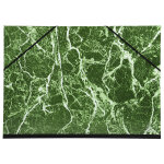Exacompta carton à dessin papier marbré verni avec élastiques 32x45 cm - pour format a3 - vert Exacompta carton à dessin papier marbré verni avec élastiques 32x45 cm - pour format a3 - vert