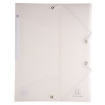 Exacompta chemise box  lastique en polypropylne translucide a4 grande capacit dos 2, 5 cm - incolore ...