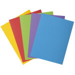Exacompta chemise - dossier 2 rabats 240 x 320 mm - carte 220 g / m� - assortis vifs