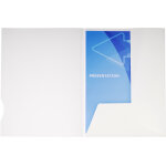Exacompta chemise - dossier 2 rabats chromolux carte 250 g - capacité 100 feuilles - blanc Exacompta chemise - dossier 2 rabats chromolux carte 250 g - capacité 100 feuilles - blanc