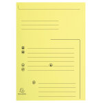 Exacompta chemises dossier 2 rabats pr�imprim�es - 200 feuilles a4 - carte 240 x 320 mm - jaune - lot ...