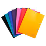 Exacompta chemise � �lastique 3 rabats polypropyl�ne 4 / 10e opaque eco - a4 - couleurs assorties