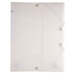 Exacompta chemise à élastique 3 rabats polypropylène chromaline 5 / 10e - a4 - incolore Exacompta chemise à élastique 3 rabats polypropylène chromaline 5 / 10e - a4 - incolore