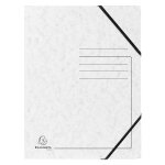 Exacompta chemise à élastique sans rabats carte lustrée 355gm2 - a4 - blanc Exacompta chemise à élastique sans rabats carte lustrée 355gm2 - a4 - blanc