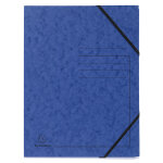 Exacompta chemise à élastique sans rabats carte lustrée 355gm2 - a4 - bleu Exacompta chemise à élastique sans rabats carte lustrée 355gm2 - a4 - bleu