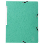Exacompta chemise  lastique sans rabat carte lustre 355gm2 - a4 - vert