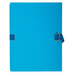 Exacompta chemise extensible � rabat 24 x 32 cm - bleu